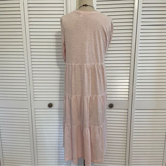 Wilt Pale Pink Long Sleeve V-neck Midi
T-Shirt Dress Sz M - Picture 3 of 8